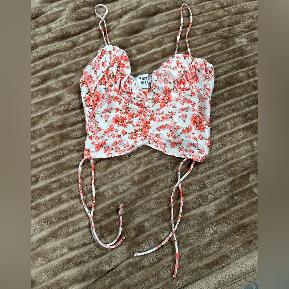 Princess Polly Spaghetti strap crop top